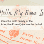 Does the Birth Family or the Adoptive Parent(s) name the baby?